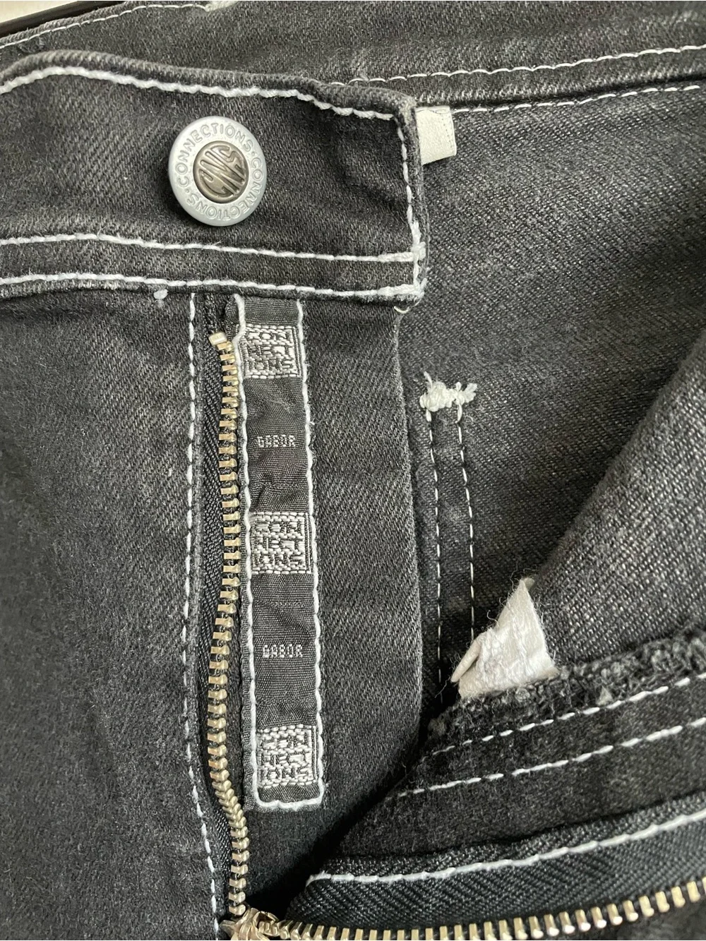 y2k skate soft grunge contrast stitch bootcut flare jeans carpenter workwear